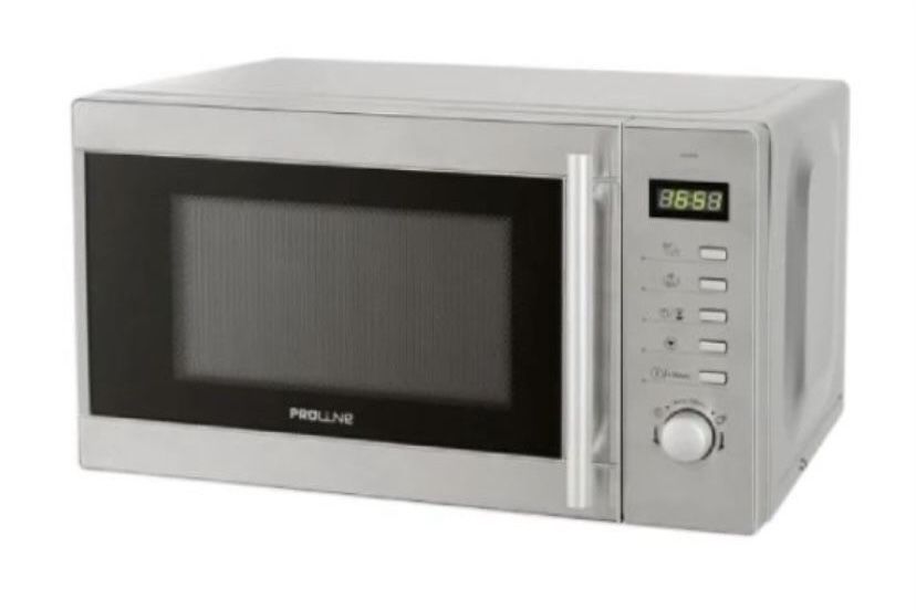 Microondas novo com garanta: Inox digital com função forno grill 1000W