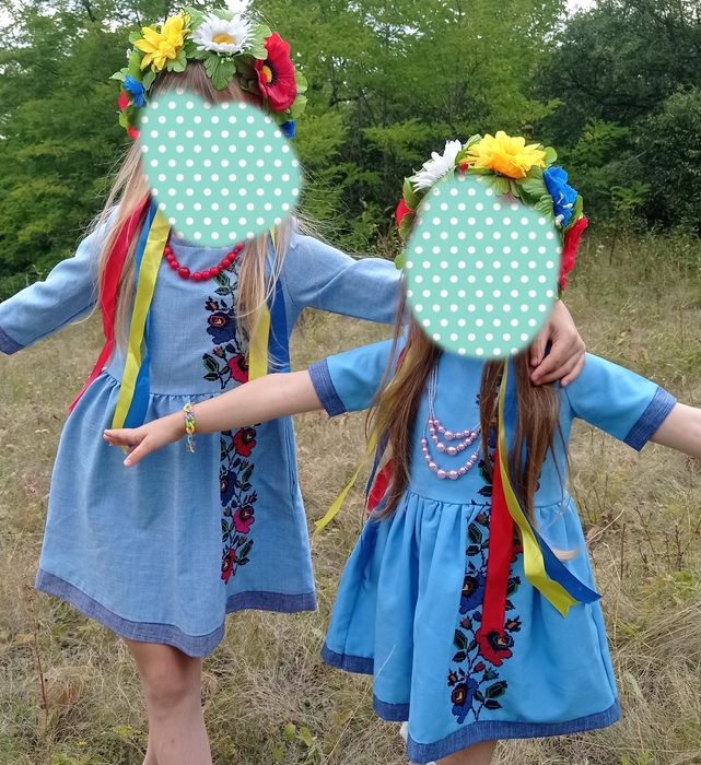 Вишиванка, вишита сукня на дівчинку до 98 см
