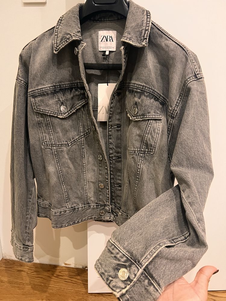 Zara kurtka jeansowa TRF oversize multi-way jacket XL-XXL