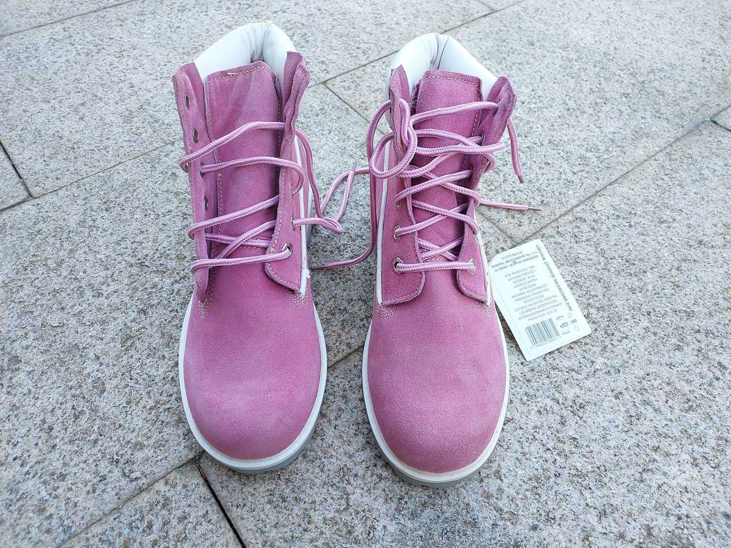 Buty zimowe damskie męskie rozm. 39, 26 cm, nowe z wadą