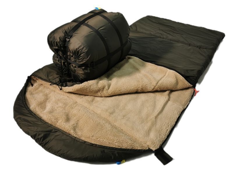 Теплый зимний широкий Спальный мешок, спальник одеяло -25