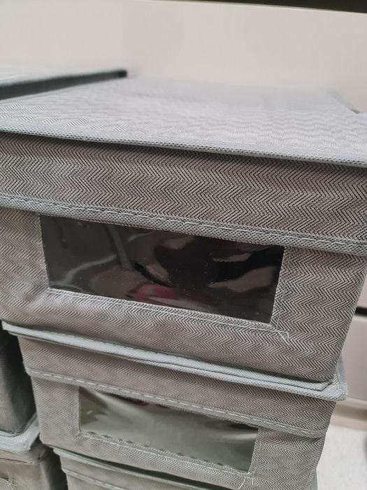 Organizery tekstylne szare 8 sztuk