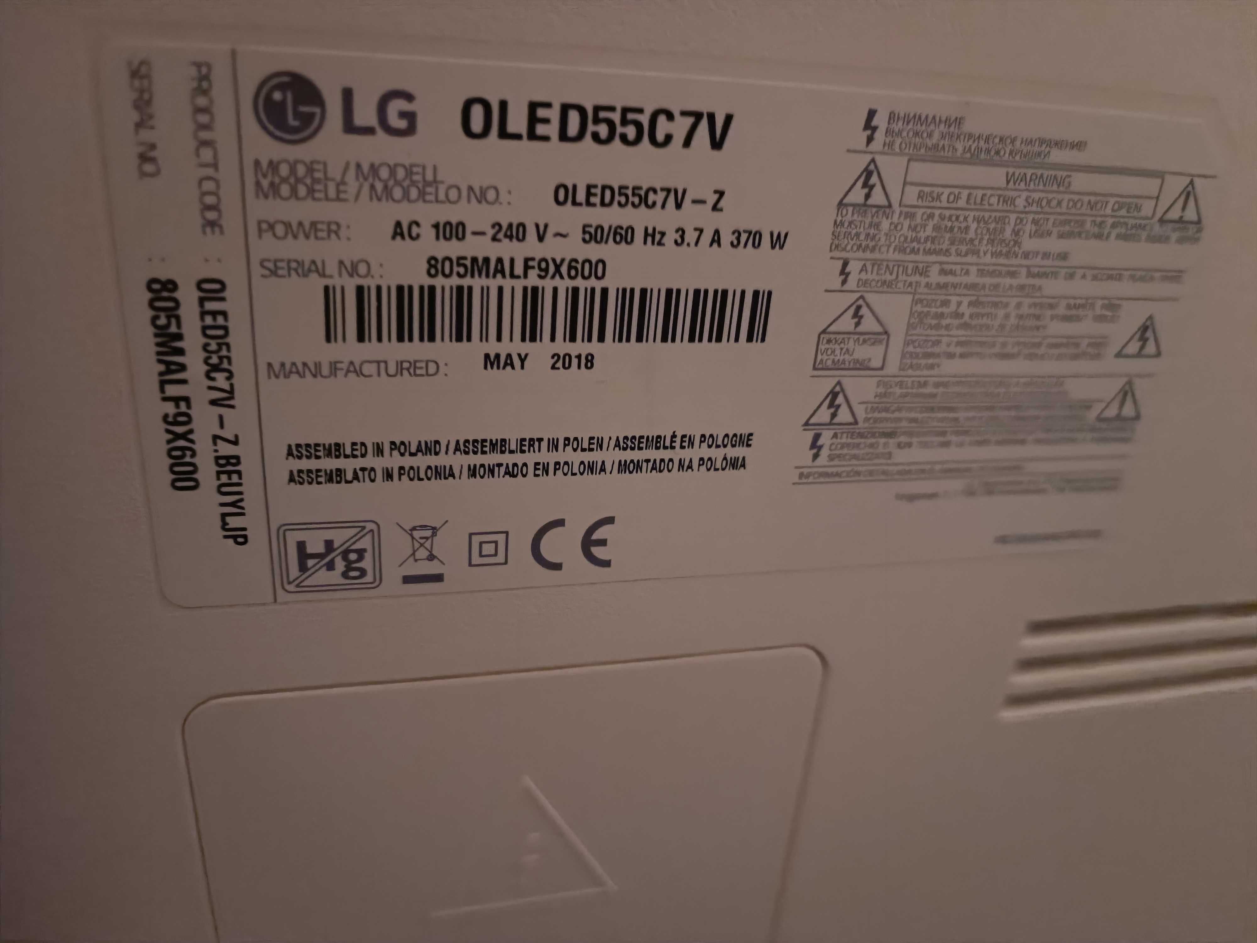 LG OLED55C7V 4k 120hz  Stan idealny/ pilot magic
