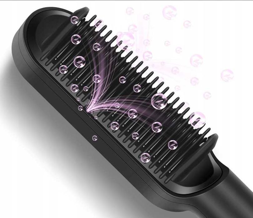 Jonowa prostownica szczotka do prostowania włosów parwin pro beauty