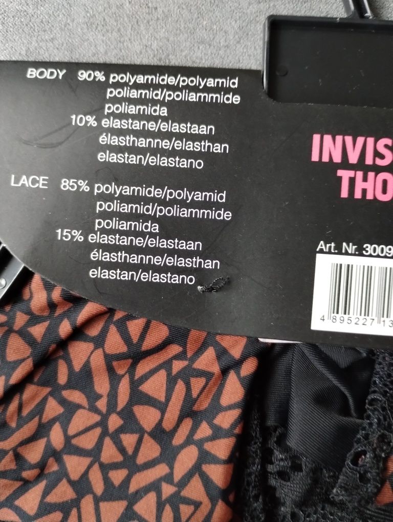 Damskie stringi Invisible Thong XL 2x2pak