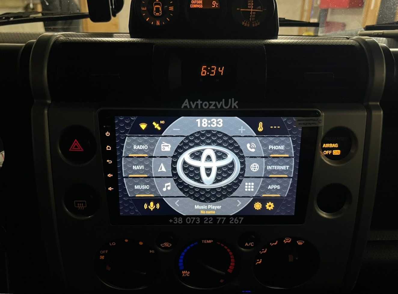 Магнитола FJ CRUISER Toyota GPS DVD TV USB 2 дин CarPlay Android 13