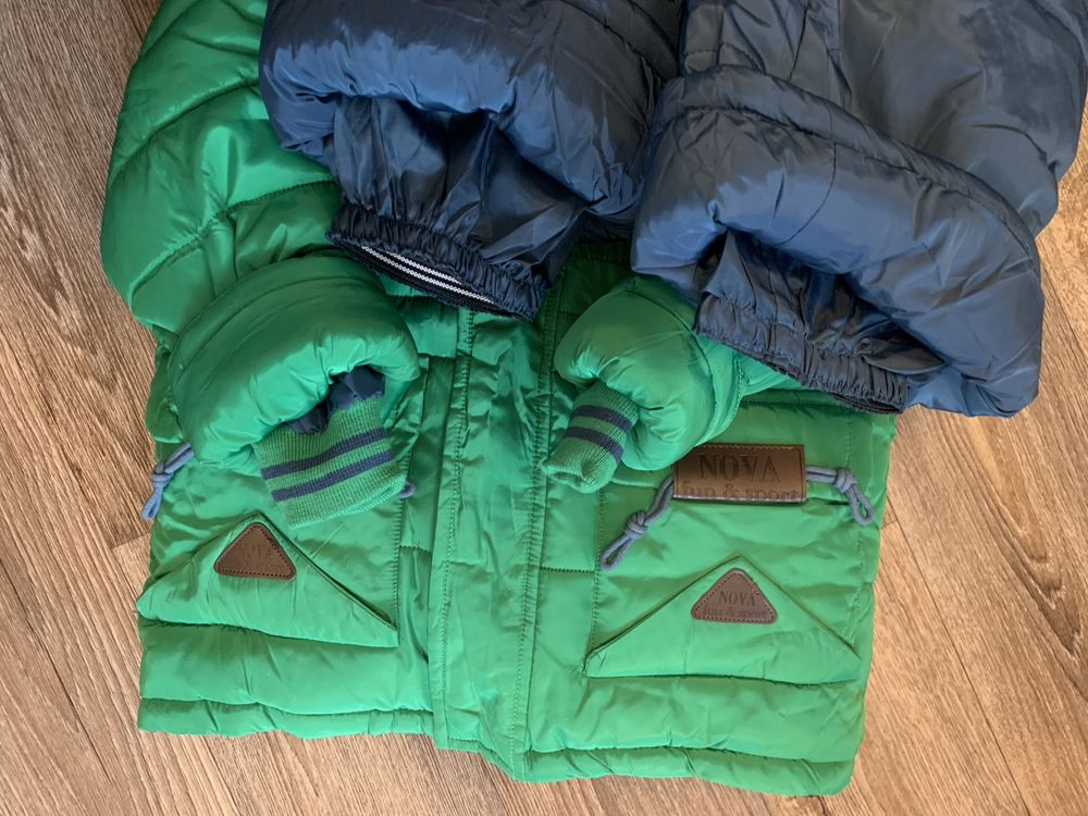 Зимний комбенезон куртка жилетка комплект тройка