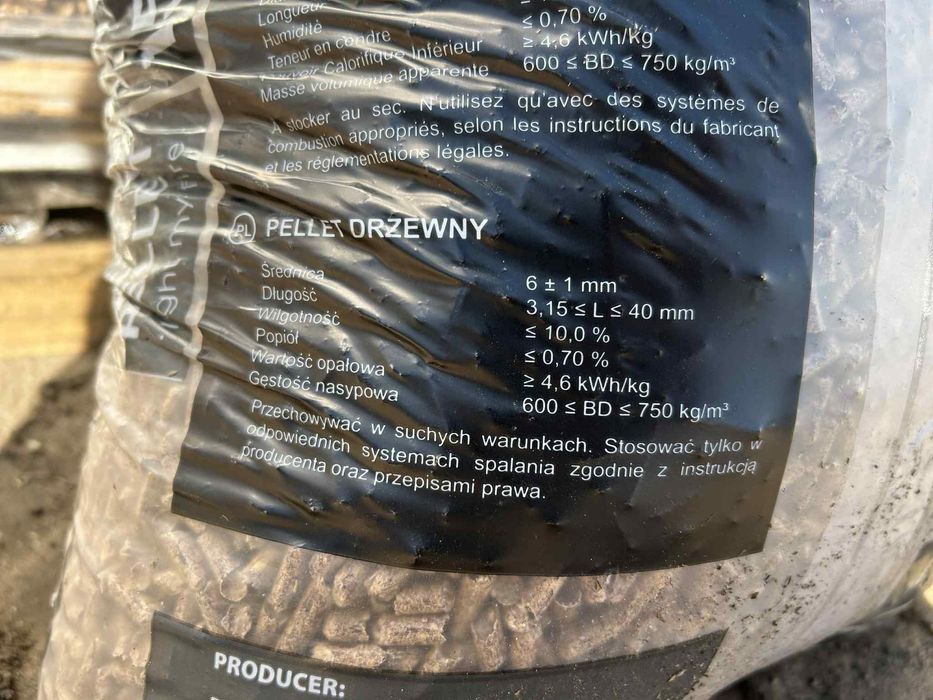 Pellet 100% sosna.