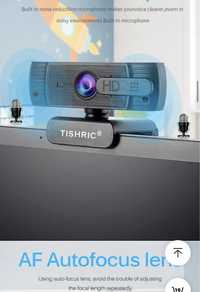 Веб-камера TISHRIC T200 с автофокусом, 1080p, с микрофоном