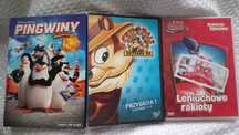 Bajki plyty dvd Pingwiny, 3 szt dla dzieci
