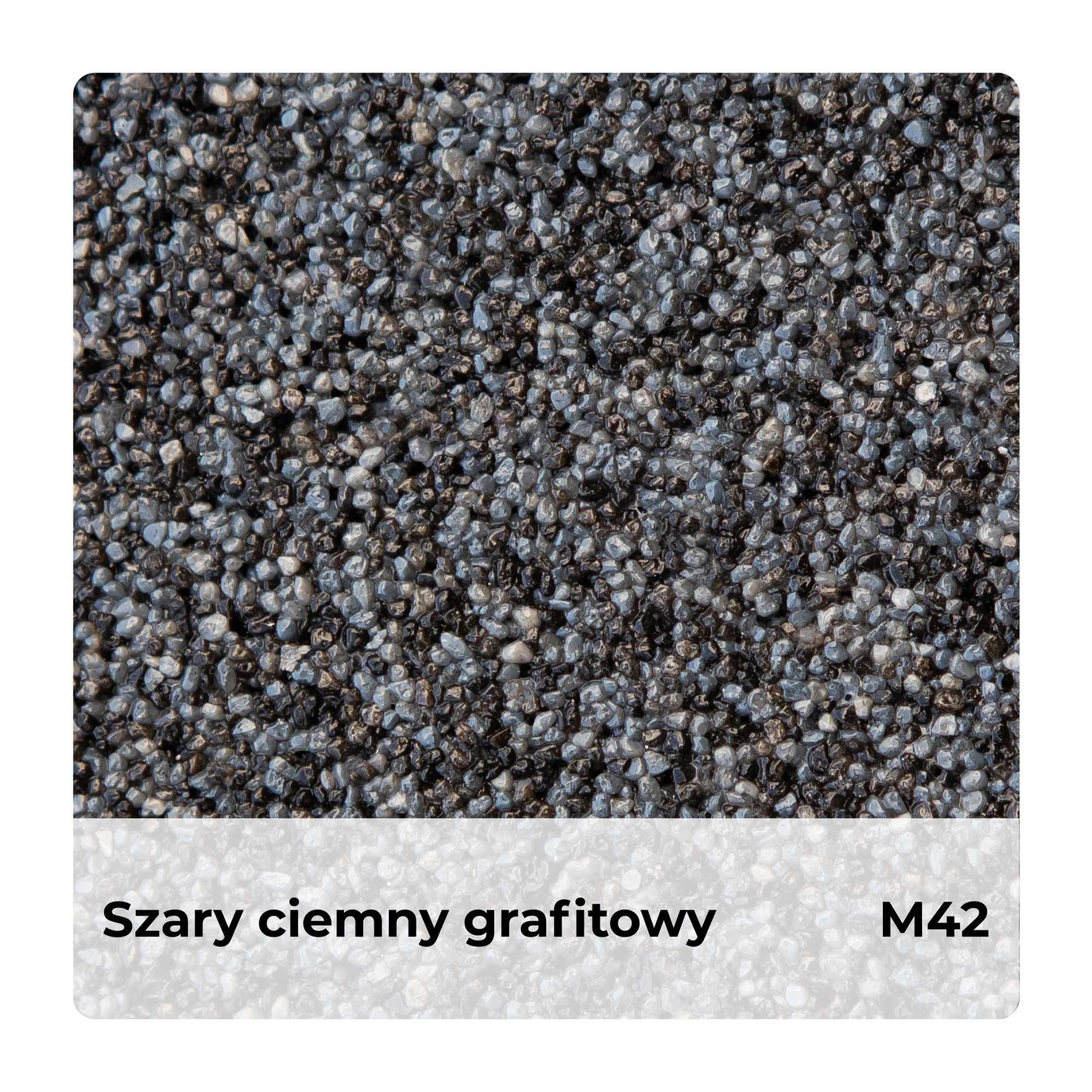 Tynk Mozaikowy w kolorze SZARY CIEMNY GRAFITOWY M42 | 25kg