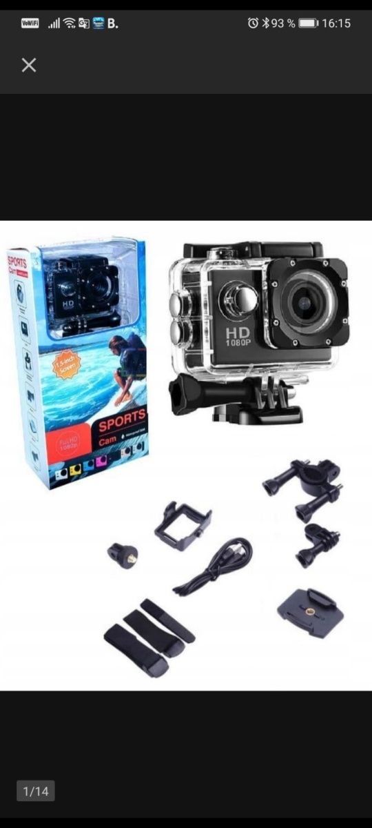 Kamera sportowa PCR Sports Cam full HD