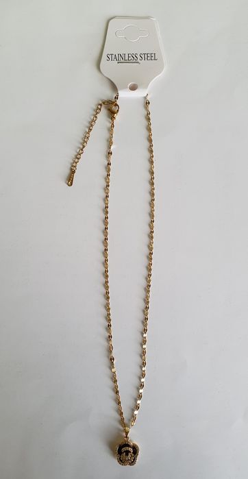 Łańcuszek Wisiorek Róża ze stali nierdzewnej