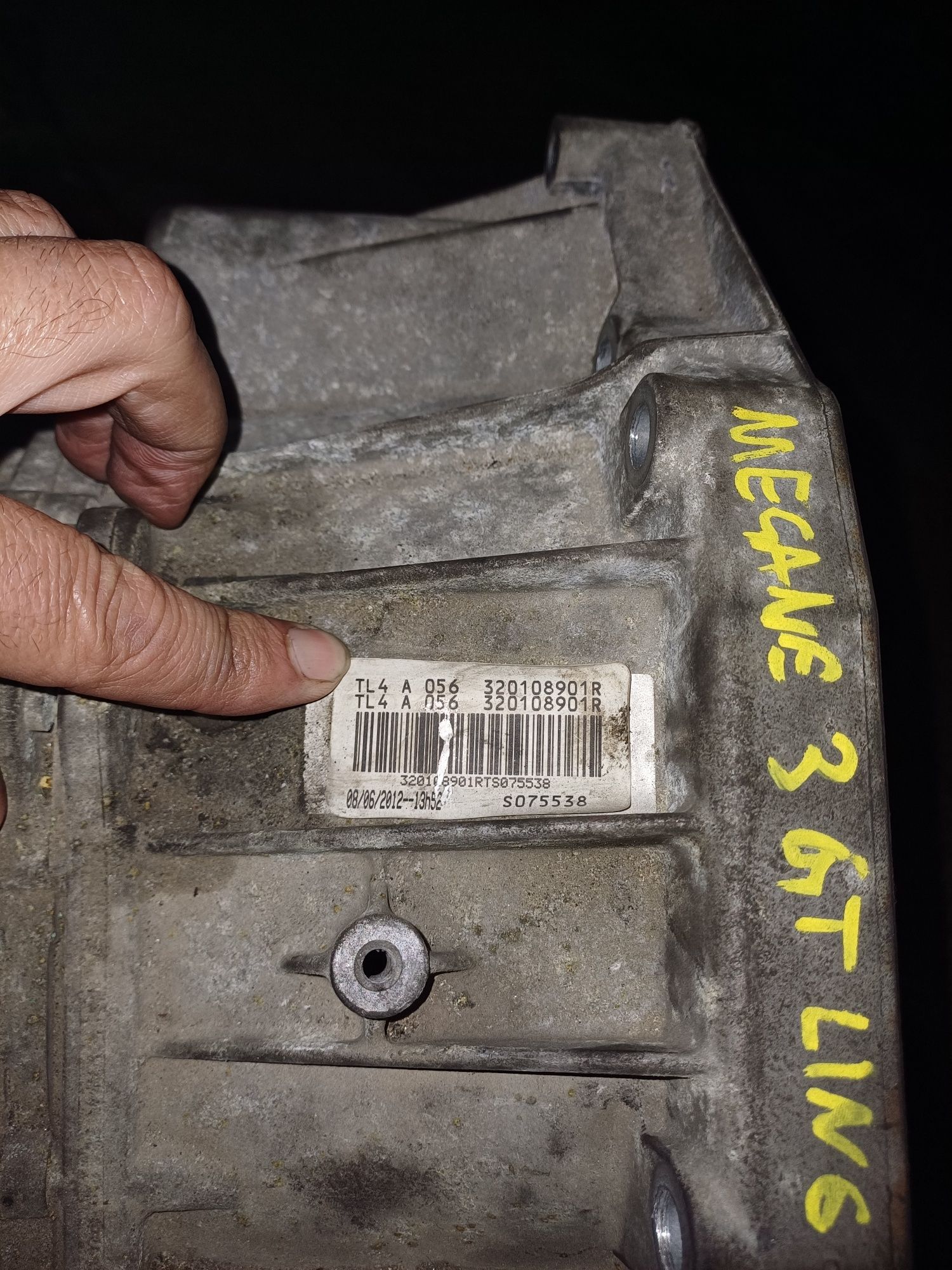 Caixa de 6 velocidades TL4 renault megane 3