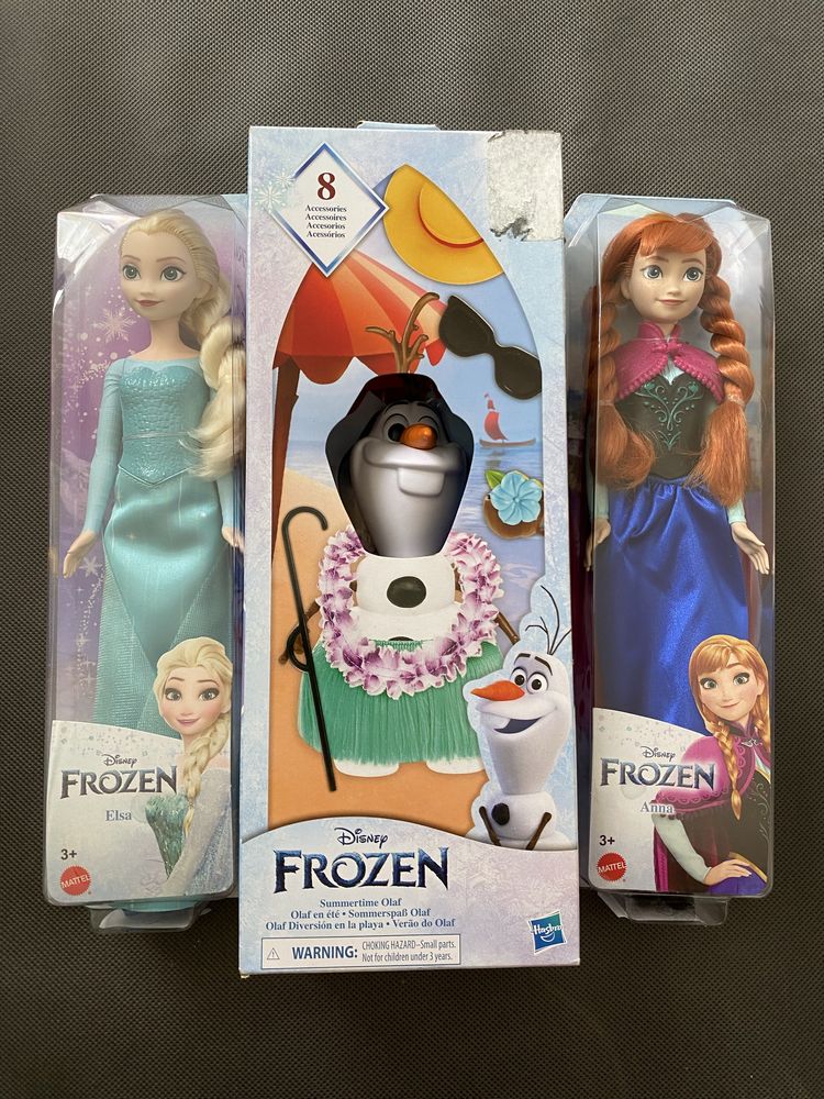 Frozen Olaf Anna Elsa Hasbro Mattel (New Set)