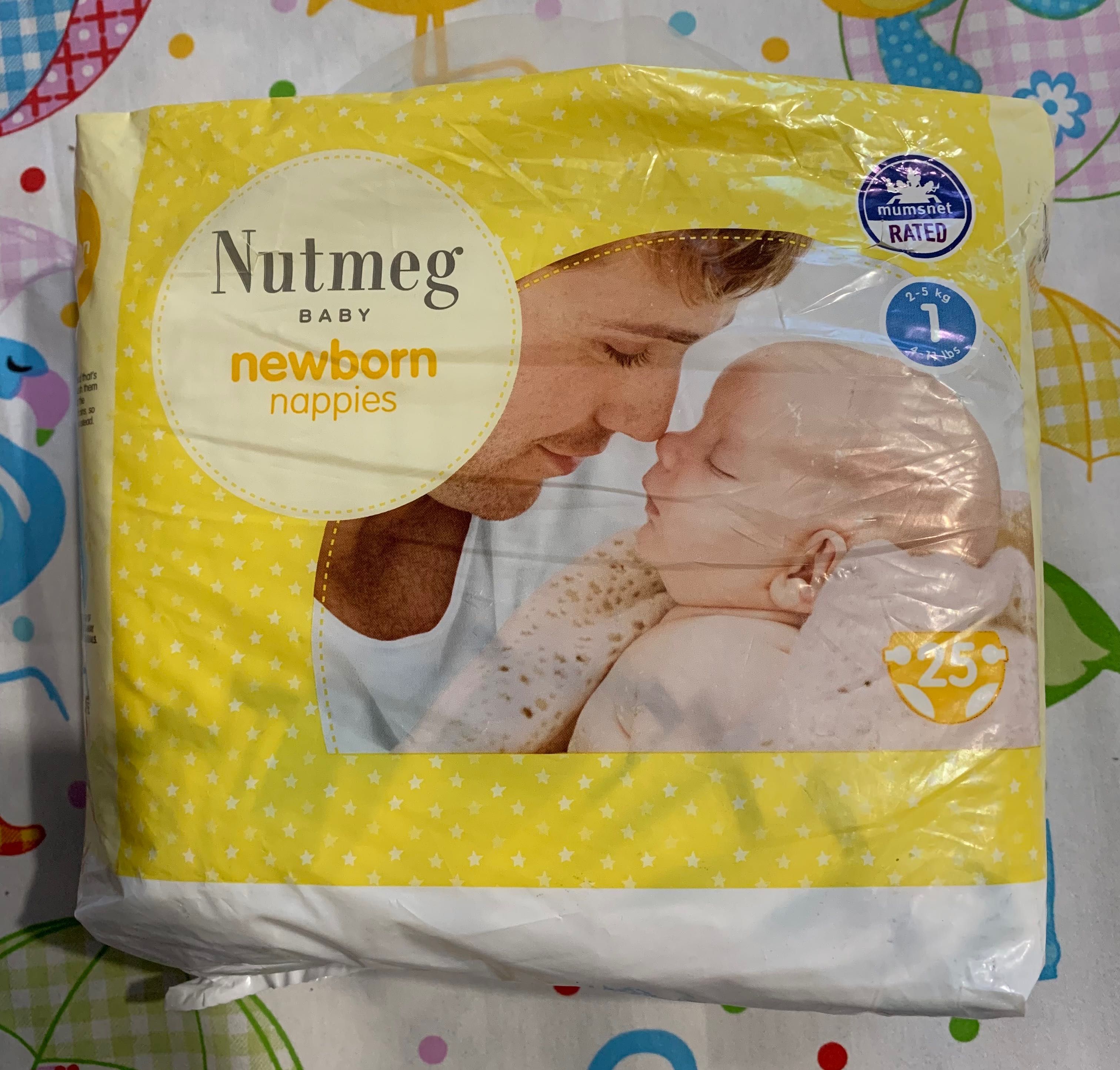 Памперси Pampers 1, Babylove 1, Nutmeg 1, Mamia 1 підгузники