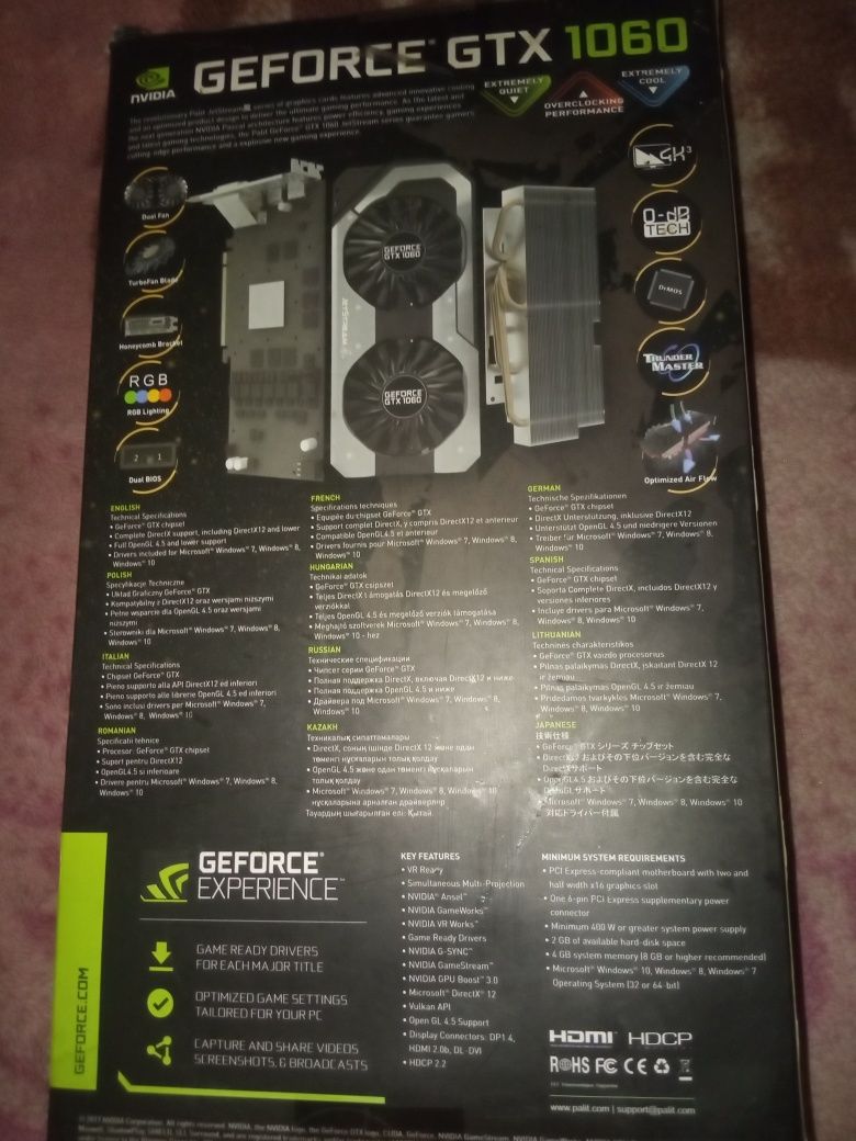 Geforce Gtx1060 PALIT JetStream 6GB