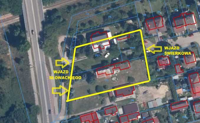Działka Lubartów Słowackiego 3129 m2 BEZPOŚREDNIO