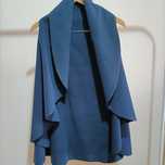 Poncho super macio azul marinho