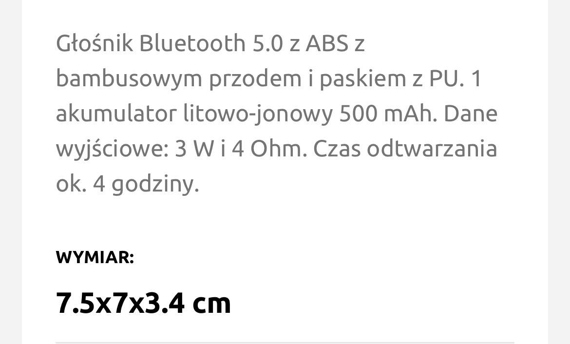Nowy głośnik Bluetooth