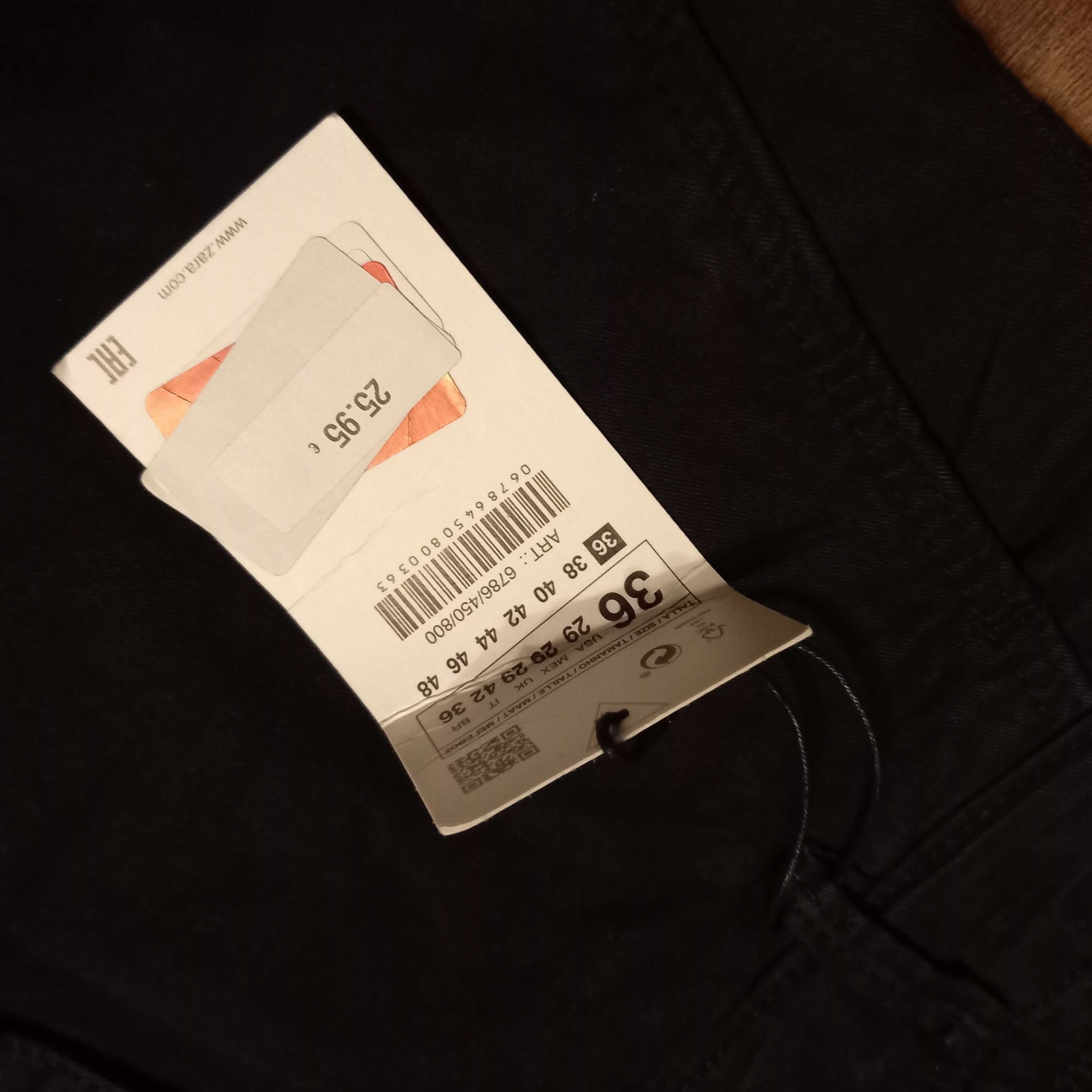Новые джинсы (школьные брюки) Zara (оригинал) 36 размер (29 джинсовый)