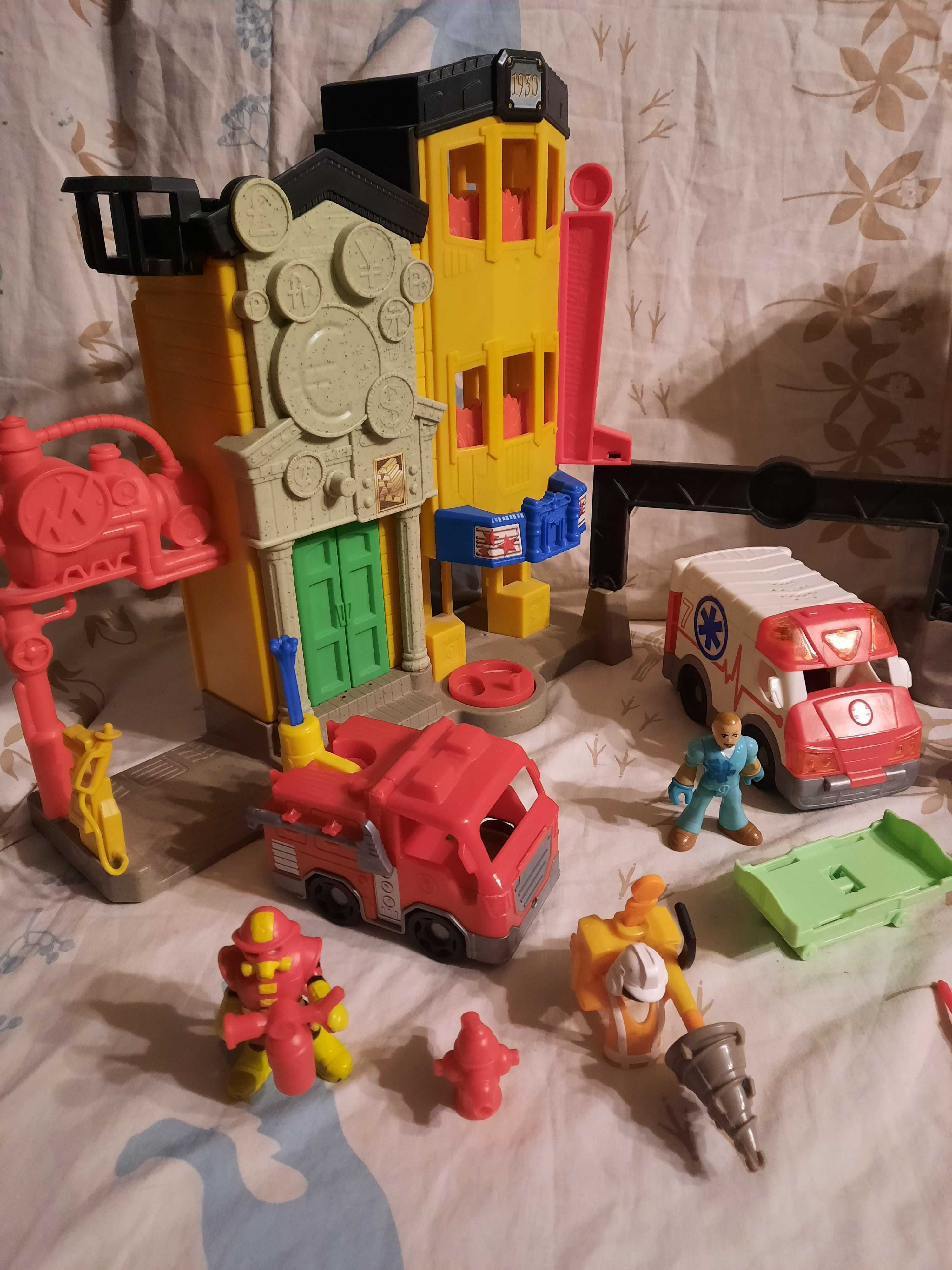 Fisher Price Imaginext miasto straż karetka policja centrum ratunkowe