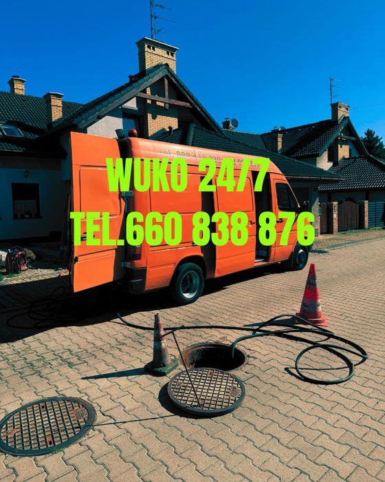 Pogotowie kanalizacyjne Wuko Udrażnianie rur Przetykanie Kamera