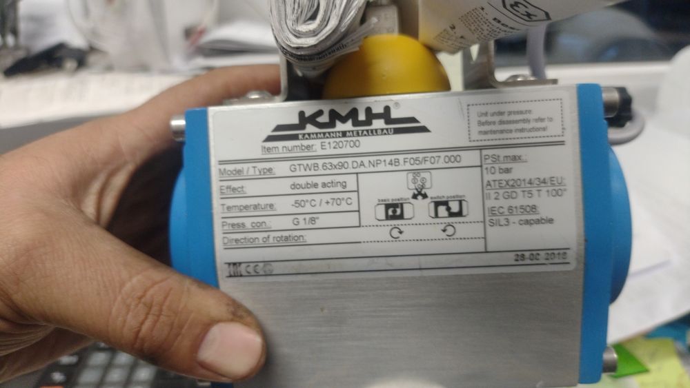 Zawór Motylkowy KMH Model GTMB63x90