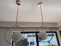 Dwie lampy zlote