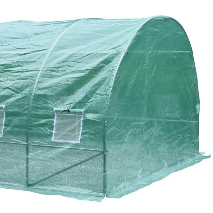 Estufa para Horta ou Jardim com 12 Janelas estrutura de aço - 6x3x2m
