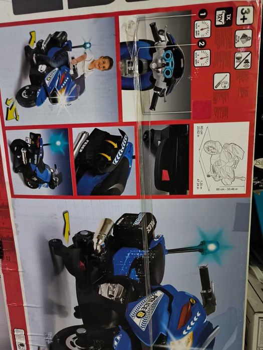 Moto elétrica de Polícia - brinquedo criança - carro elétrico criança