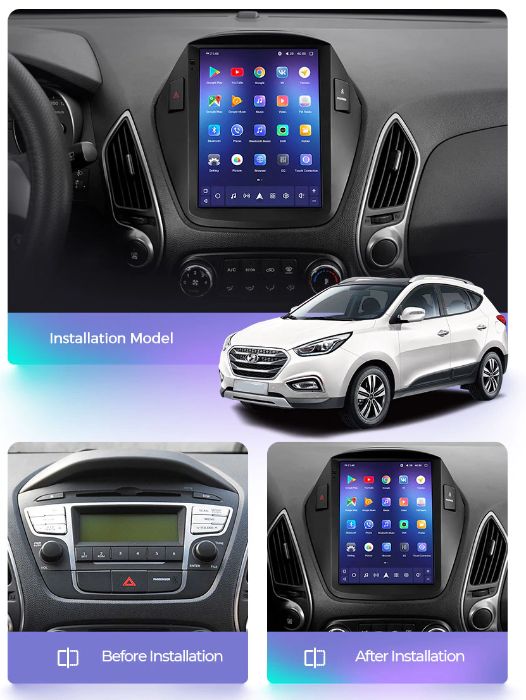 Radio nawigacja TESLA Hyundai IX35 2010=2015 ANDROID WiFI BT GPS