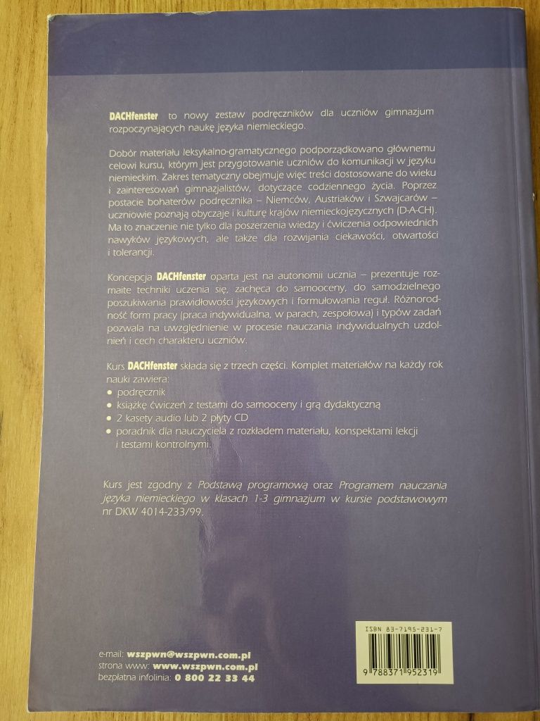 DACHfenster podręcznik do j. Niemieckiego, Reymont, Sibiga, Wiejak