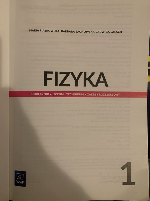 Fizyka 1 liceum technikum zakrez rozszerzony