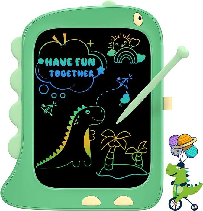 Tablet de escrita LCD para crianças, cor verde