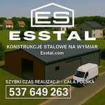 Garaż Blaszany Dwukolorowy  - Hala Magazynowa | Konstrukcja  - ESSTAL*