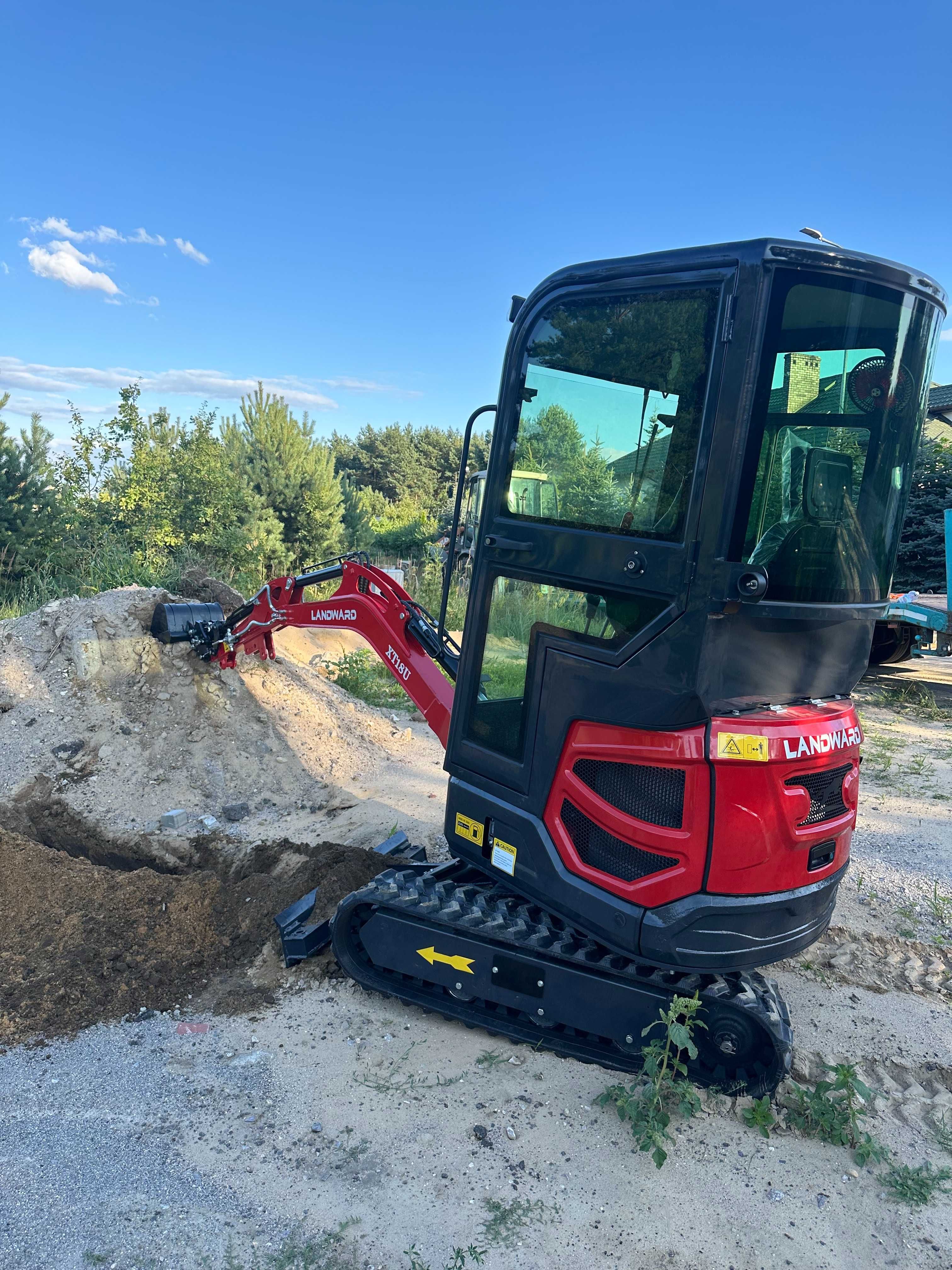 Minikoparka 1,6t silnik KUBOTA D902 3 cylindry / dodatki / 2025r FV!