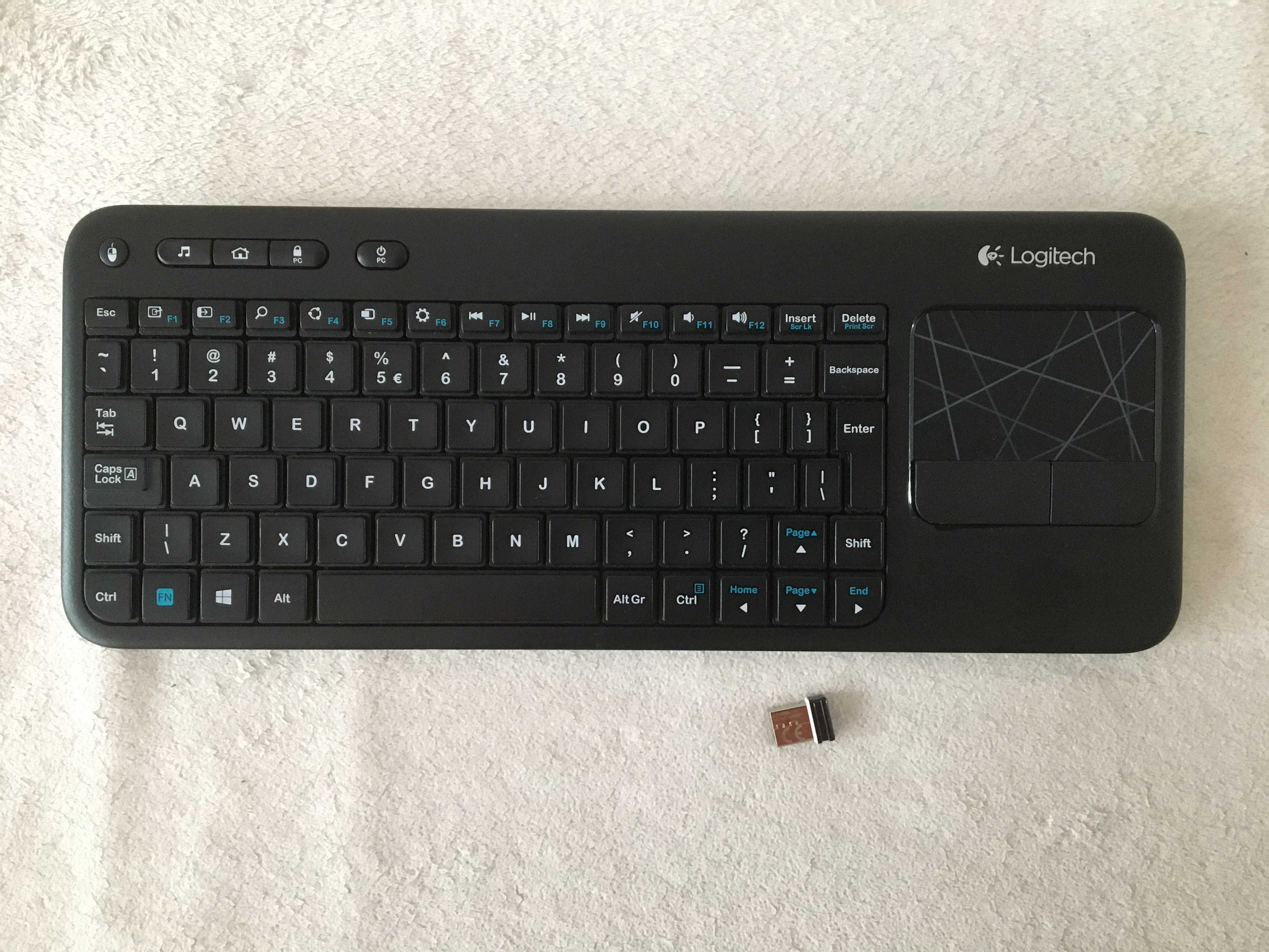 Klawiatura bezprzewodowa z touchpad Logitech