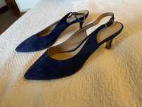Sapatos em bico de salto pequeno estilo Stilettos 41