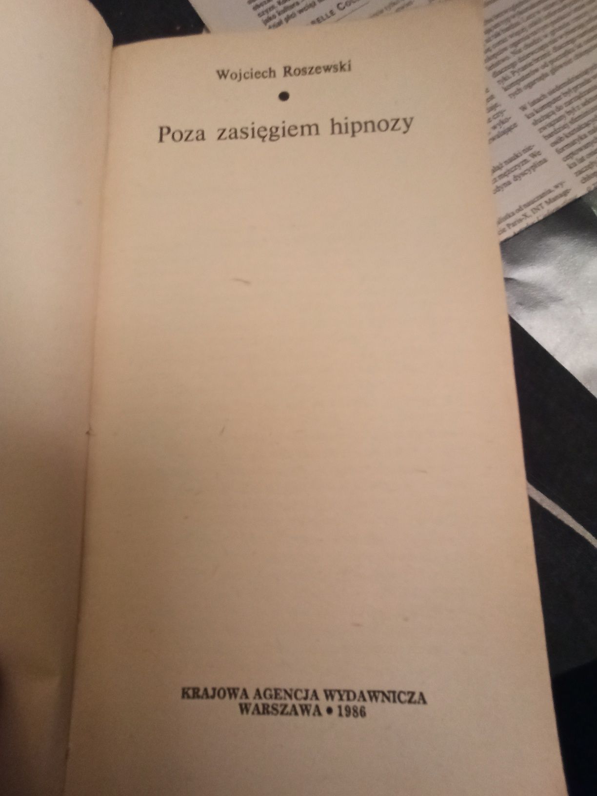 Roszewski poza zasięgiem hipnozy