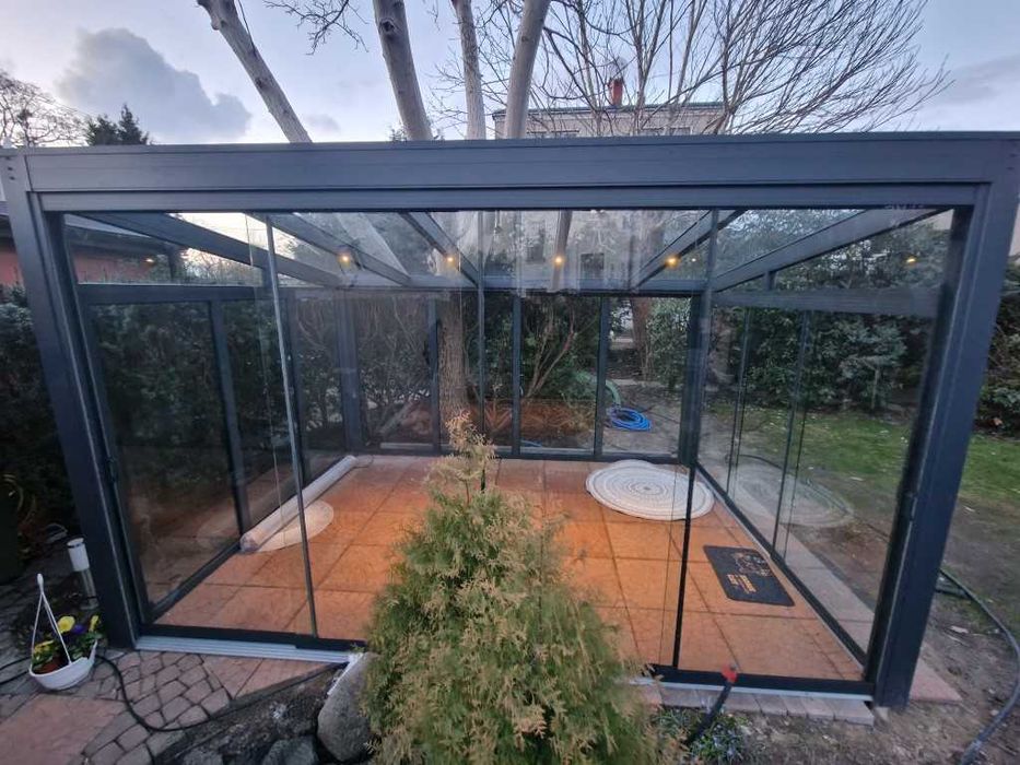 Zadaszenie Tarasu Aluminiowe wiata szkło Ogród zimowy Pergola
