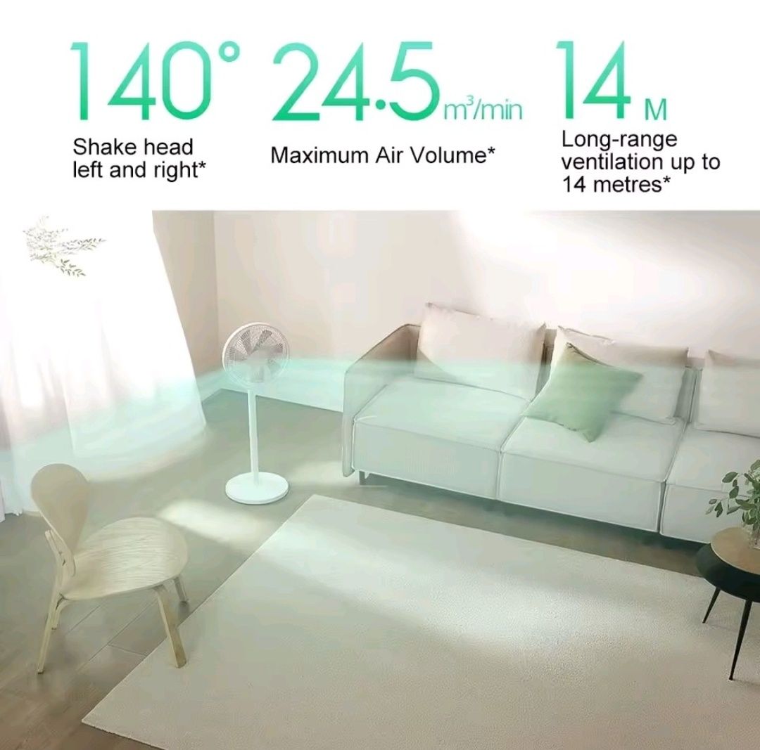 Najcichszy na rynku wentylator wiatrak Xiaomi Fan 1X 25.6 dB cichy