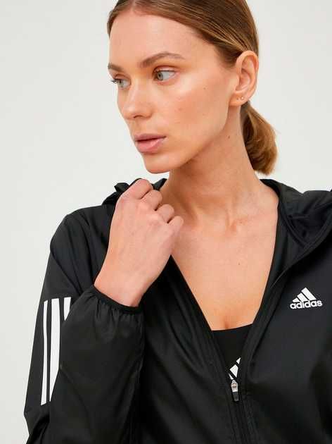 Чорна демісезонна вітровка для бігу own the run adidas