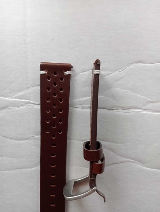 кожаный ремешок 20мм 22мм с перфорацией