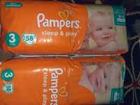 2 opakowania pampersów pieluch pampers rozmiar 3