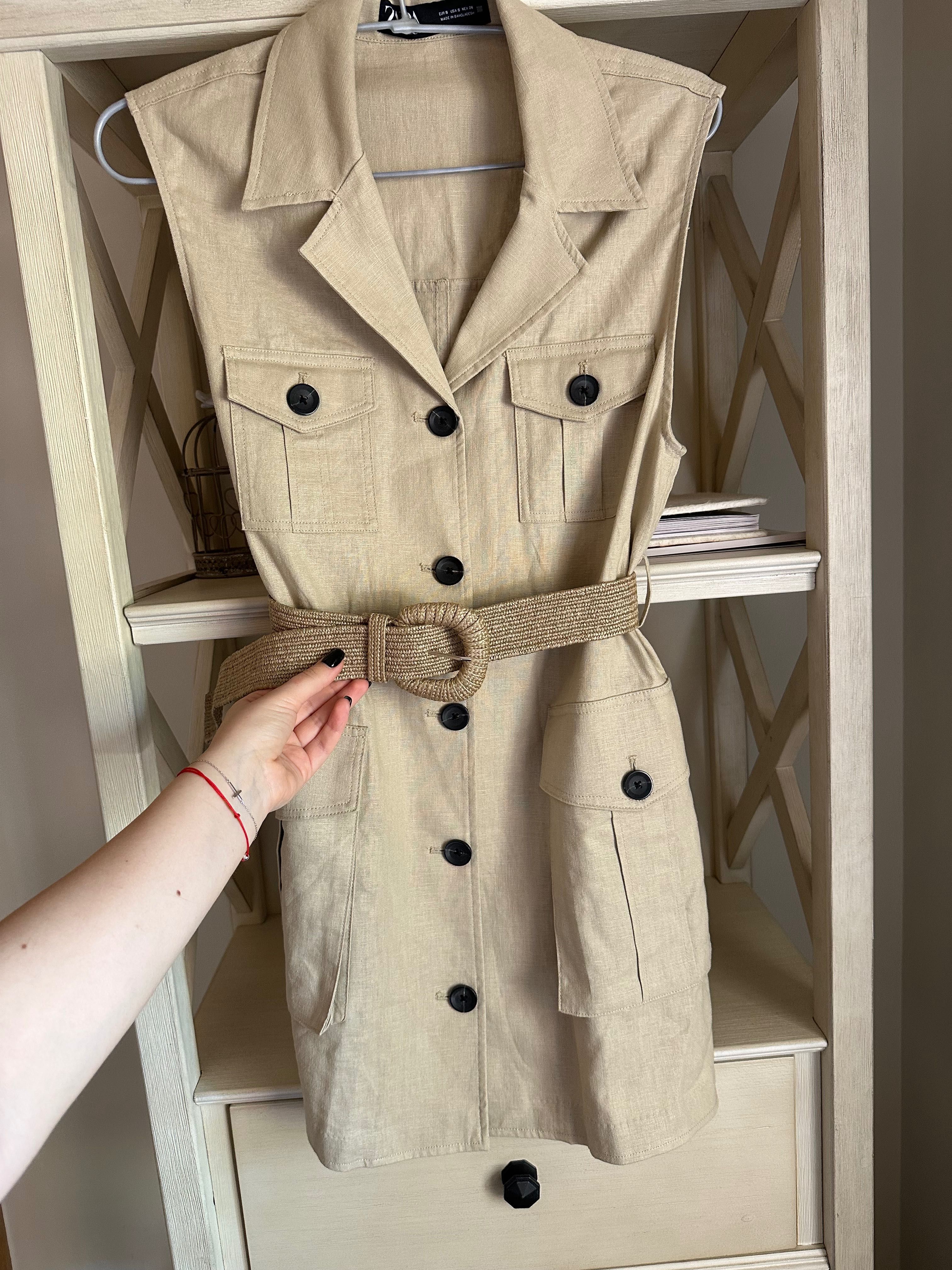 Сукня Zara з ременем льон