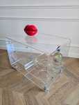 Mobilny STOLIK - BAREK pleksi akryl Roche Bobois Mid Century Modern