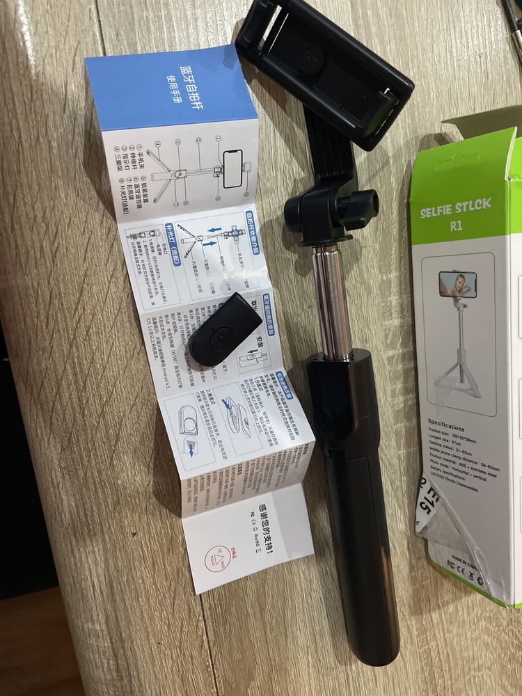 Selfie stick stojak telefon iphone, xiaomi, samsung