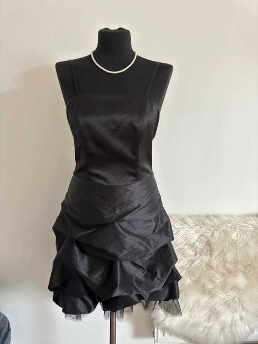 Sukienka suknia wizytowa balowa z wiązaniem i suwakiem