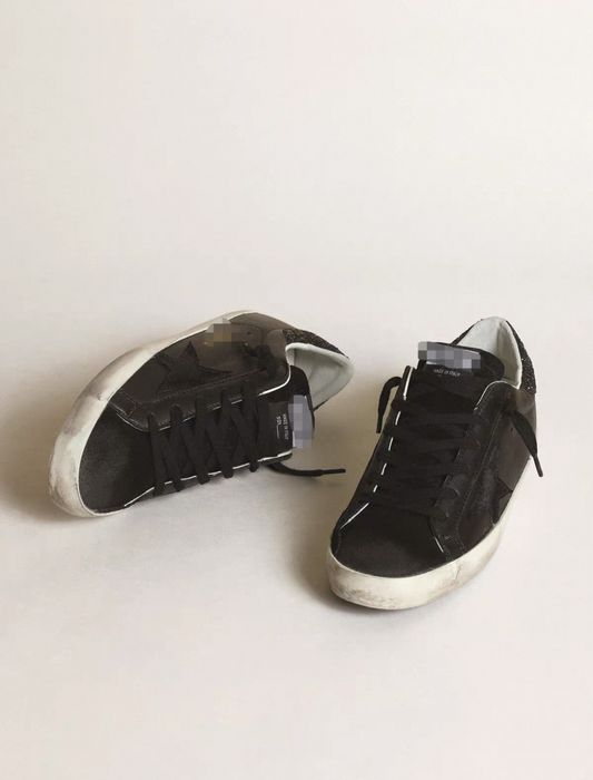 Кеди Golden Goose чорні шкіряні